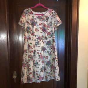 Floral Plus Size Dress